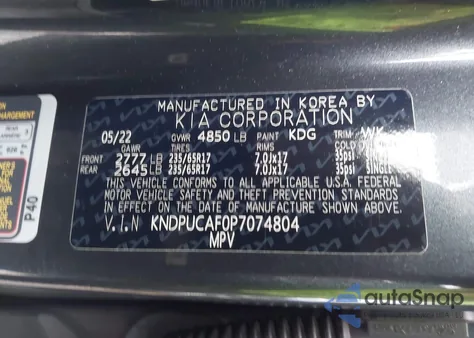 2023 Kia Sportage Lx z USA, uszkodzony, nr VIN KNDPUCAF0P7074804